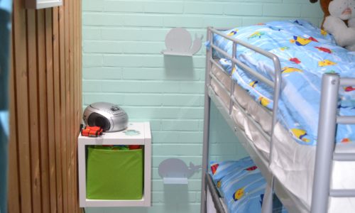 Kinderzimmer mit drei Schlafplätzen